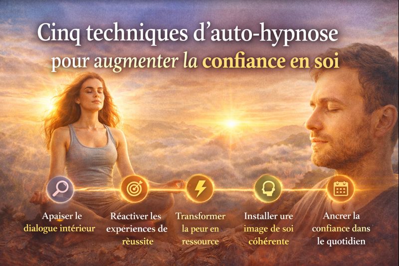 5 techniques d’auto-hypnose pour augmenter la confiance en soi