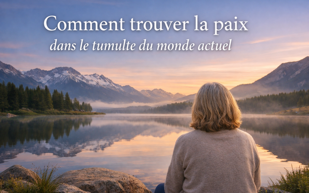 Comment trouver la paix dans le tumulte du monde actuel